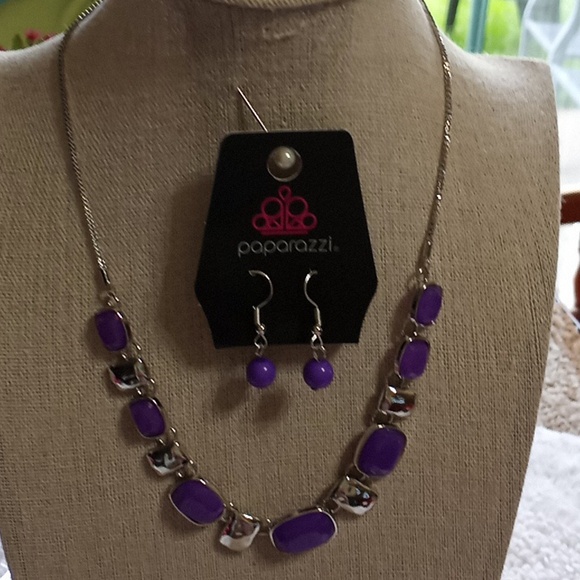 paparazzi Jewelry - Polished Parade Purple Necklace